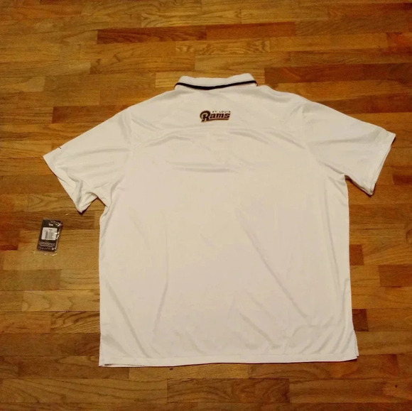 Nike Golf St. Louis Rams Polo Shirt Men’s Size 3XL Color White Short Sleeve - Picture 3 of 8